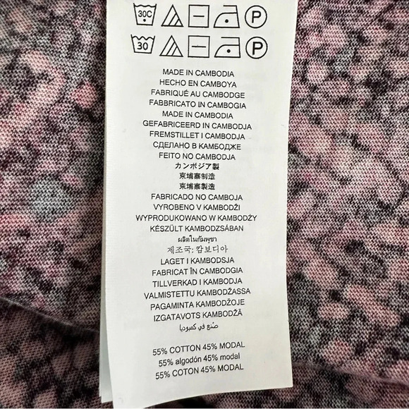 Michael Kors Size 3X Red Snake Print Pull Over Flare Sleeve classic snake print - Picture 4 of 9